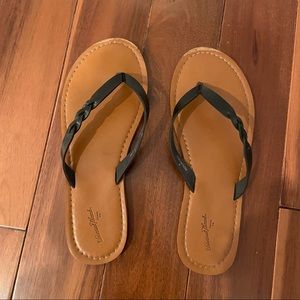 Brown Sandals with Black Strap